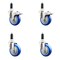Service Caster 4 Inch 316SS Blue Poly Swivel 1 Inch Expanding Stem Caster Lock Brake, 2PK SS316TTLEX20S414-PPUB-BLUE-2-S-2-1 - alternate 5